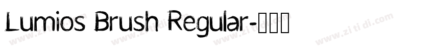 Lumios Brush Regular字体转换